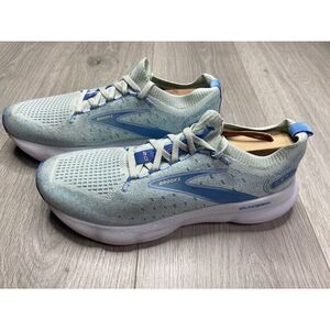 Brooks Shoes Women 8.5 Glycerin GTS 21 Blue Running Athletic Sneakers Foam Train